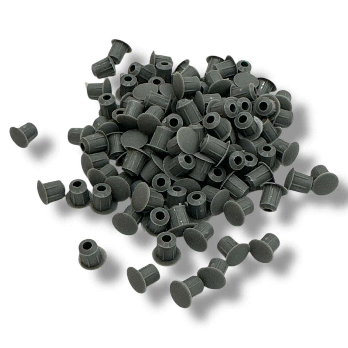 Charcoal Grey 5mm Holefix push-fit drill hole cover caps