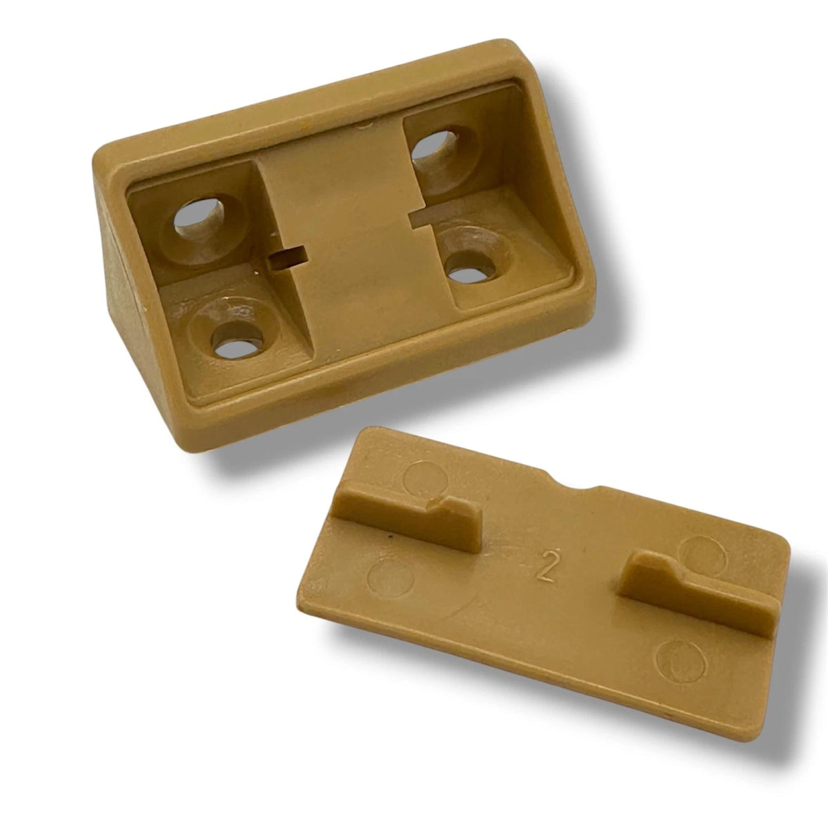 Campervan Corner Connector Blocks with Caps – Beige, 44 × 20mm - image 3
