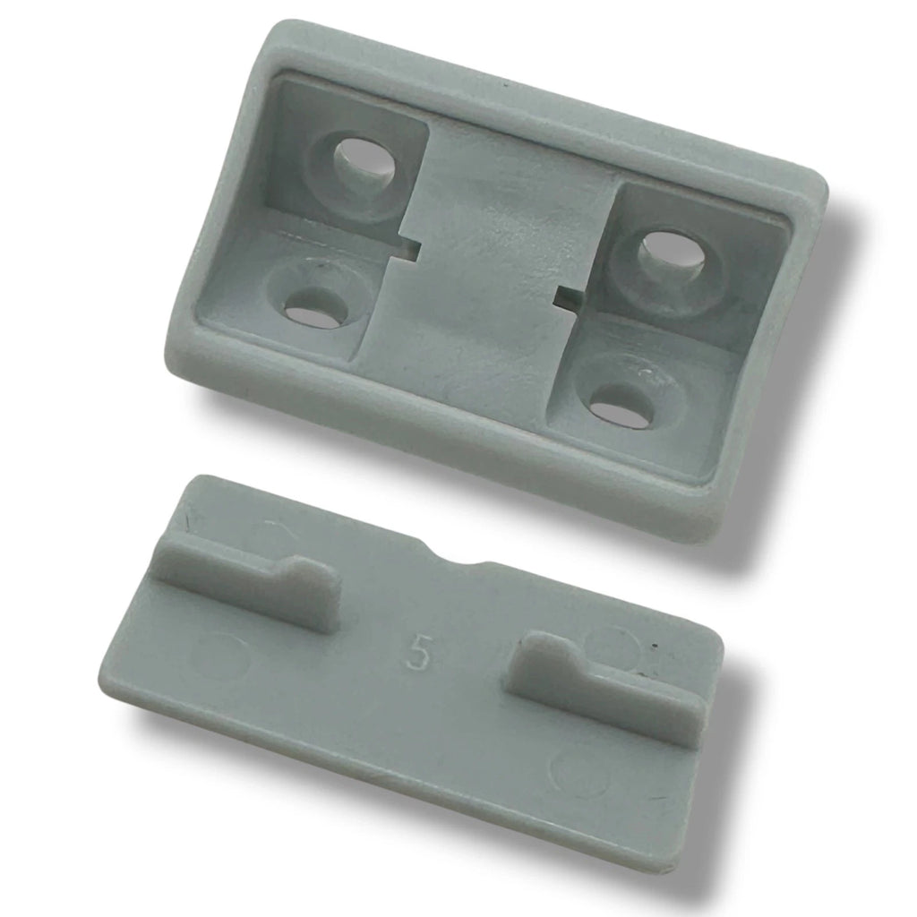 Campervan Corner Connector Blocks with Caps – Light Grey, 44 × 20mm - image 3
