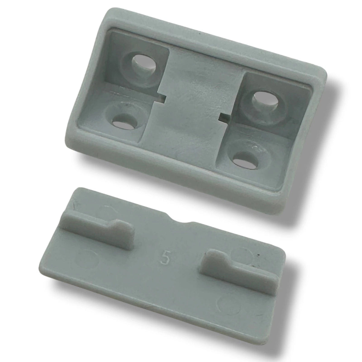 Campervan Corner Connector Blocks with Caps – Light Grey, 44 × 20mm - image 3
