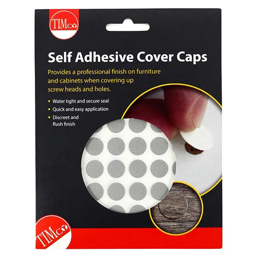 SELF ADHESIVE HOLE COVER CAPS Screw Head Hide Wood Grain Furniture 13mm RAL 13 – product image 1
