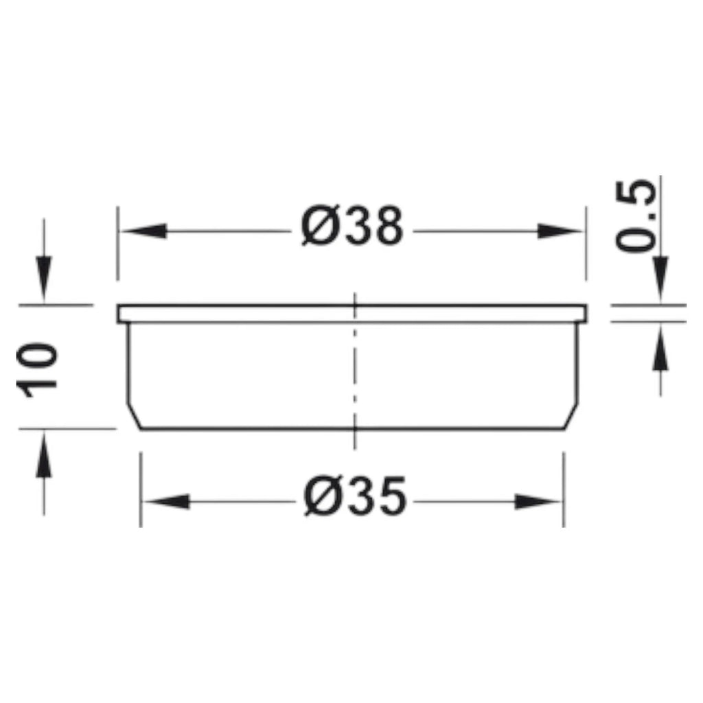 Hinge Hole Cover Cap 35mm Light Oak Blanking Bung Kitchen Bedroom Cabinet Door – product image 3