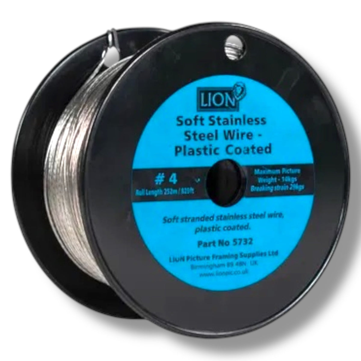 Soft Stainless Steel Picture Wire – No.4, 1.25mm × 252m – product image 1