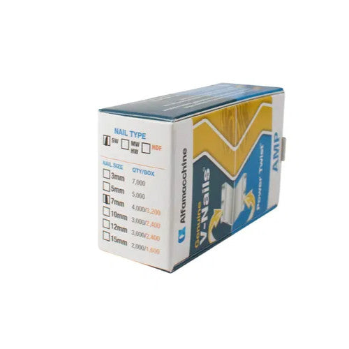 Alfamacchine Soft/Normal-Wood V-Nails – 7mm, Box of 4,000 – 7mm V-nail product detail