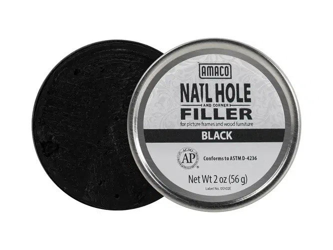 Amaco Wax Filler Black 56g Picture Framing Wood Furniture 2oz Corner Fill Frames – product image 1