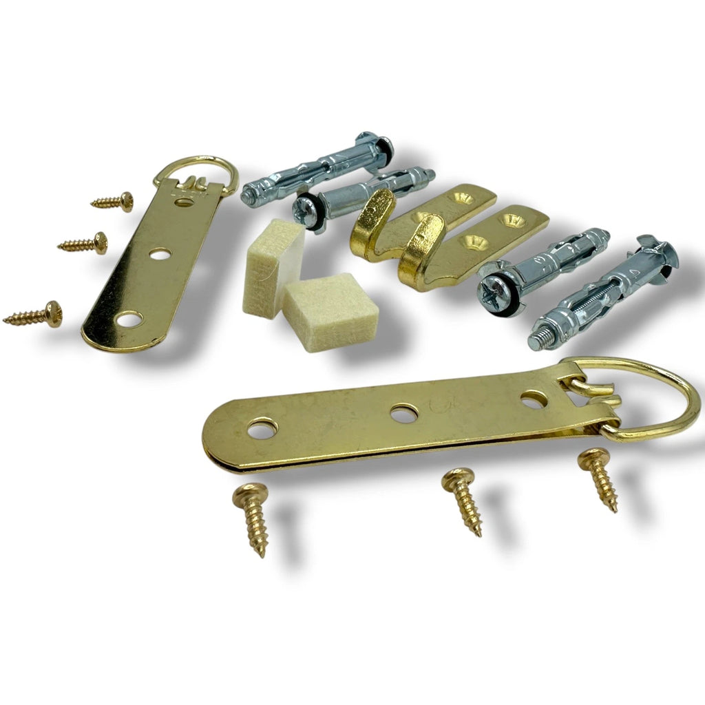 Heavy-Duty Hollow-Wall Picture & Mirror Hanging Kit – Brass Hook – product image 3
