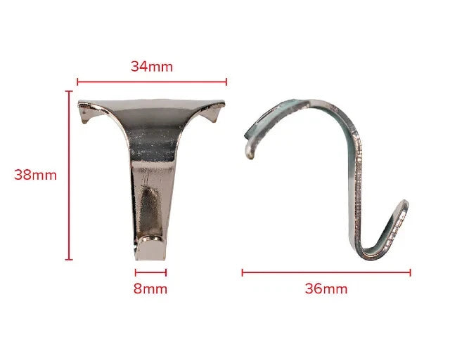 Picture Rail Hooks Hanging 38 × 34mm White Mirror Painting Steel Strong Reliable – product image 3