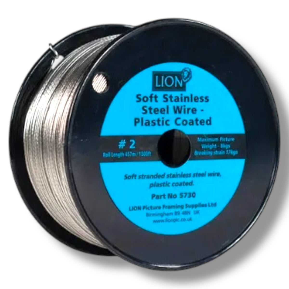 Soft Stainless Steel Picture Wire – No.2, 1mm × 457m – product image 1