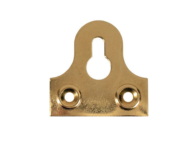 Brass-Plated Slotted Canvas & Mirror Plates – 32mm