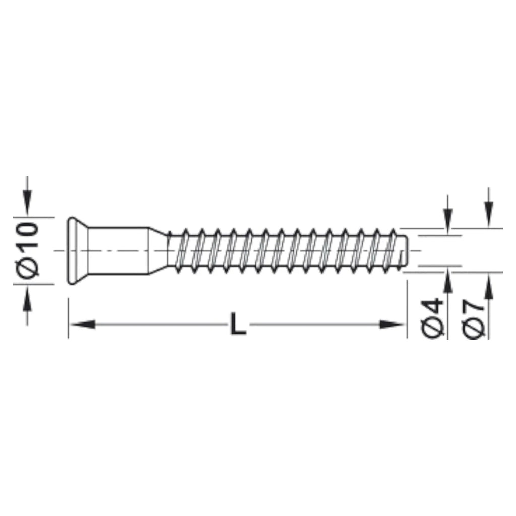 Confirmat Screws M5 × 50mm Speakers Furniture Wood MDF Chipboard Häfele IKEA – product image 5