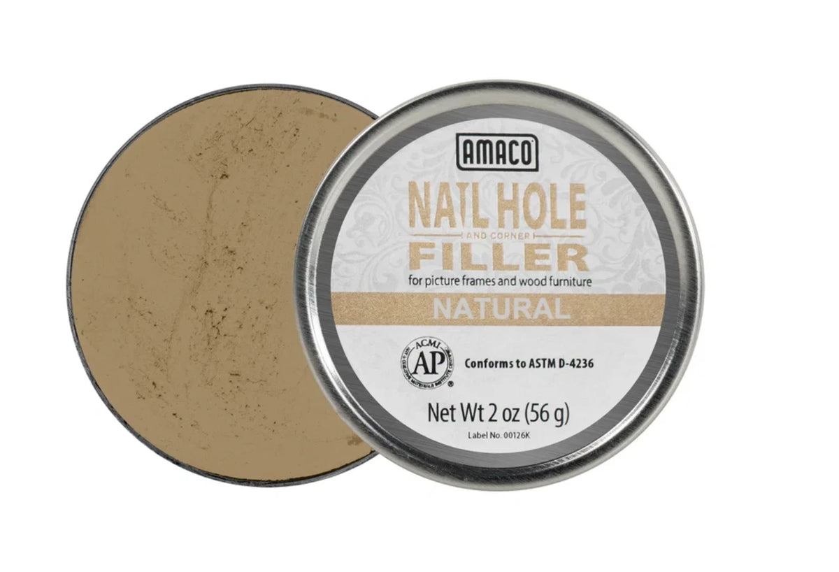 Amaco Wax Filler Natural 56g Nail Picture Framing Wood Furniture 2oz Corner Fill – product image 1