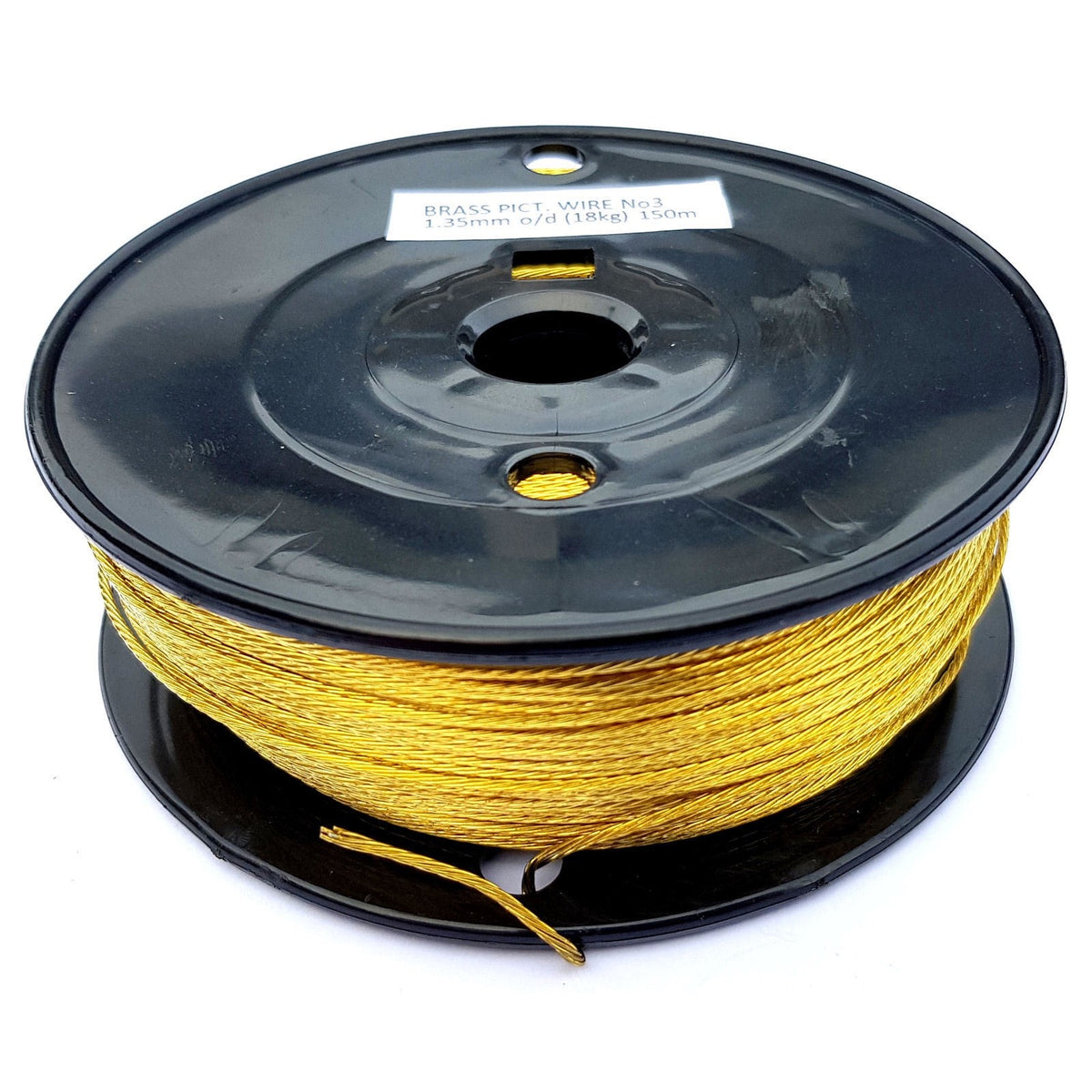 Braided Brass Picture Hanging Wire – 150m, No.1–No.3 – No.3 1.35mm 18kg 150m