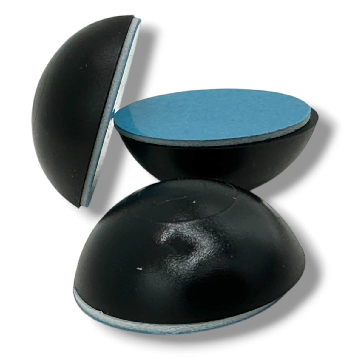 Projection Rubber Wall Door Stop Bumpers Black Self Adhesive 31mm Wall Plastic – product image 1