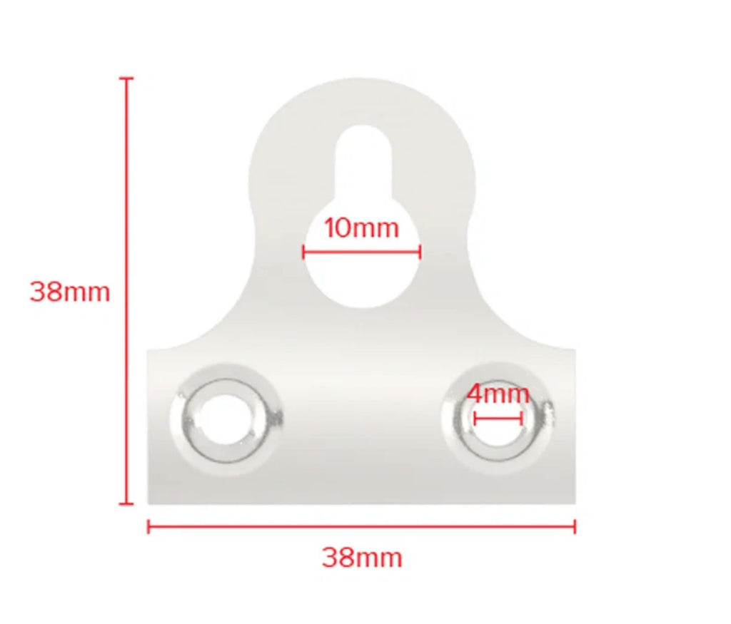 Nickel-Plated Slotted Mirror Plates – 19–50mm – product detail 22