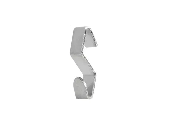 S Hook Silver 10mm Use with Loop-top suspenders to hang pictures on J-Rails – product image 3