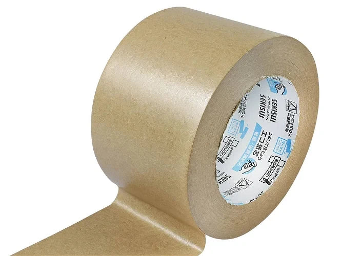 Sekisui Paper Tape 75mm 504NS Kraft Self Adhesive x50m 1 roll - High Quality – product image 2