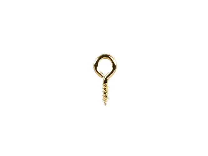 Screw Eyes Hooks Brass Plated 12 × 00 Picture Framing Frame Hanging Crafts – product image 2