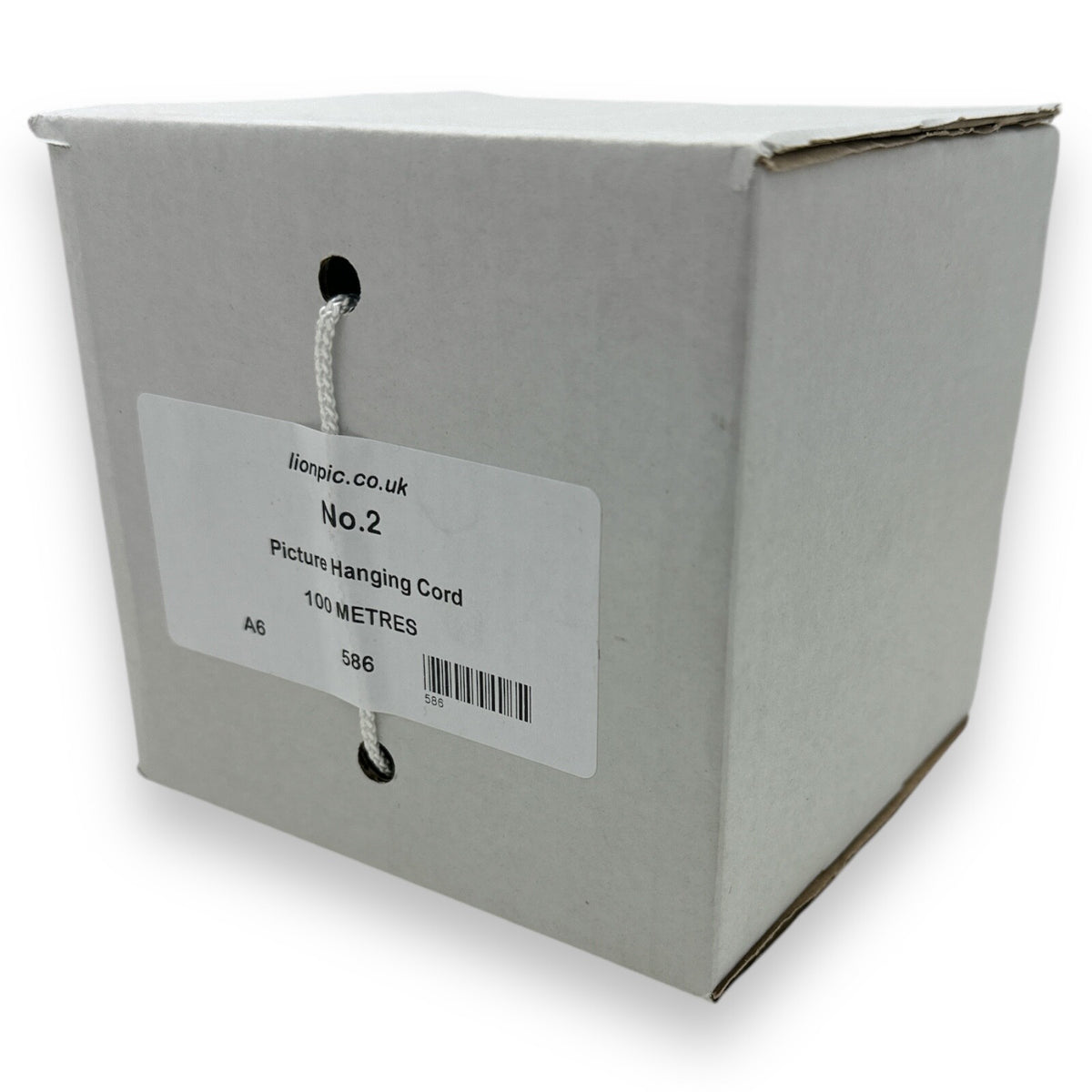 White No.2 Picture Hanging Cord – 2.2mm, 100m, 37kg – product image 1