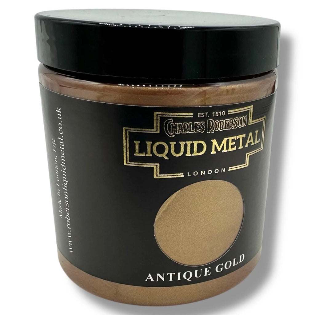 C. Roberson Antique Gold Liquid Metal Paint – 250ml