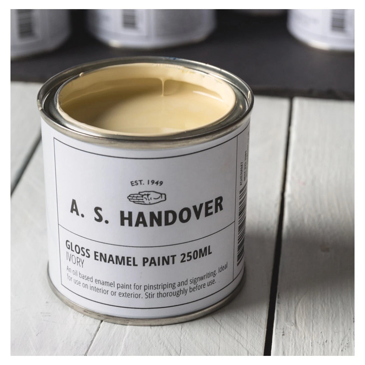 Enamel Paint Oil Based Ivory White Handover Signwriting & Pinstriping - 250ml – product image 5