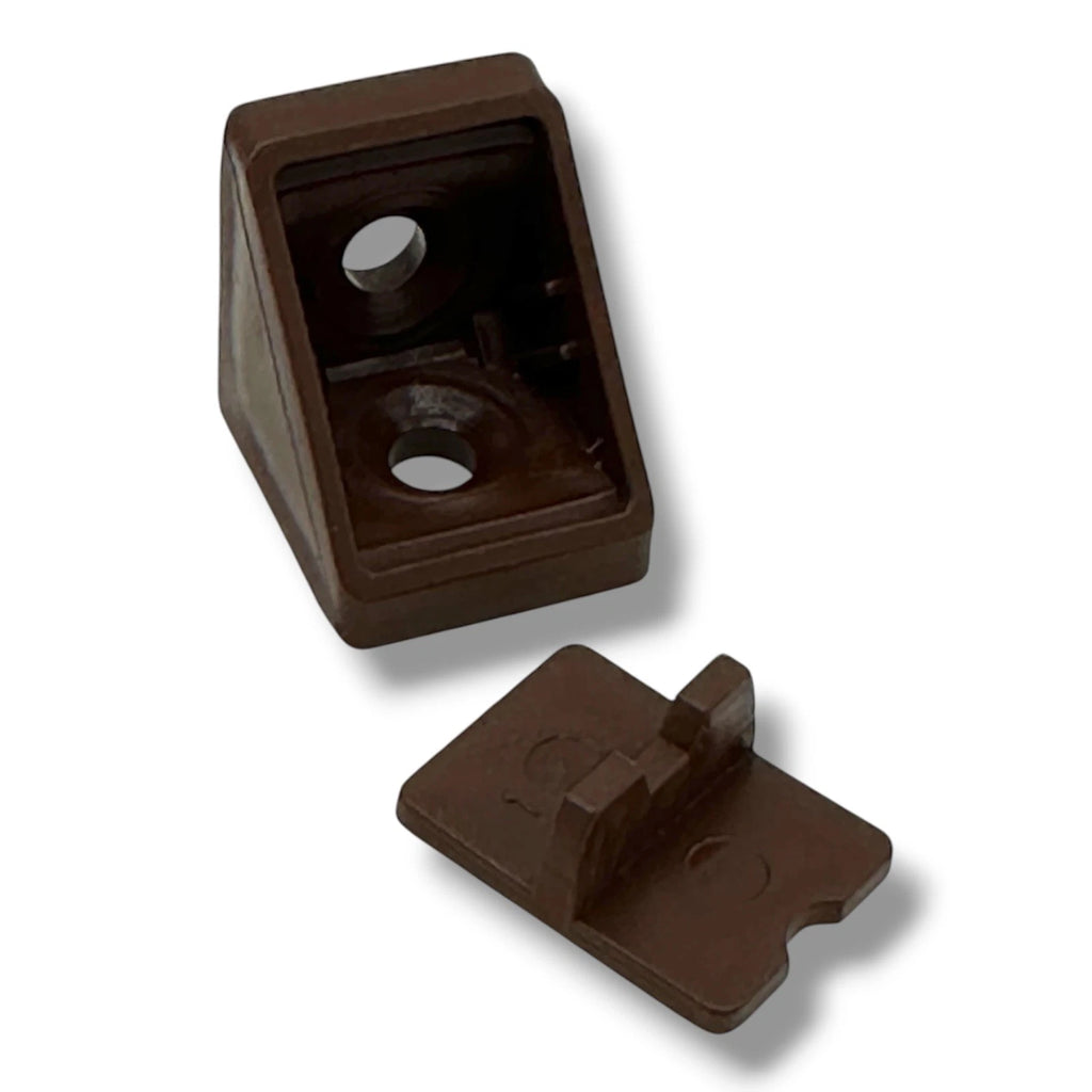 Campervan Corner Connector Blocks with Caps – Dark Brown, 20 × 18mm - image 5