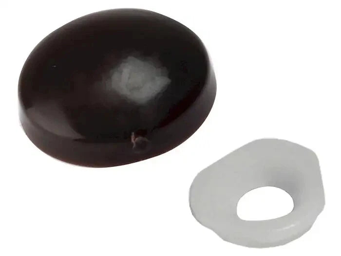 Black Cap Screw Cover 2 Piece Dome Plastic Washer Decorative Furniture Bathroom – product image 2