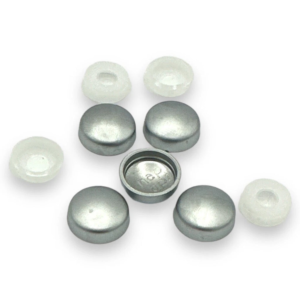 Screw Cover Cap Shower X5 Satin Chrome Frame Metal Electroplated 10/12g Washer – product image 2