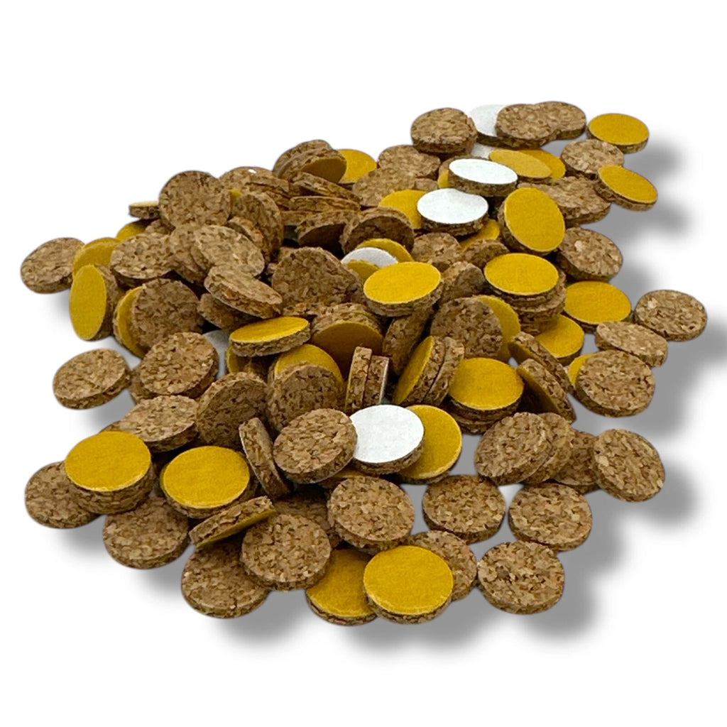 Cork Discs picture framing100 × 12mm Self-Adhesive 2mm DieCut Natural furniture – product image 1