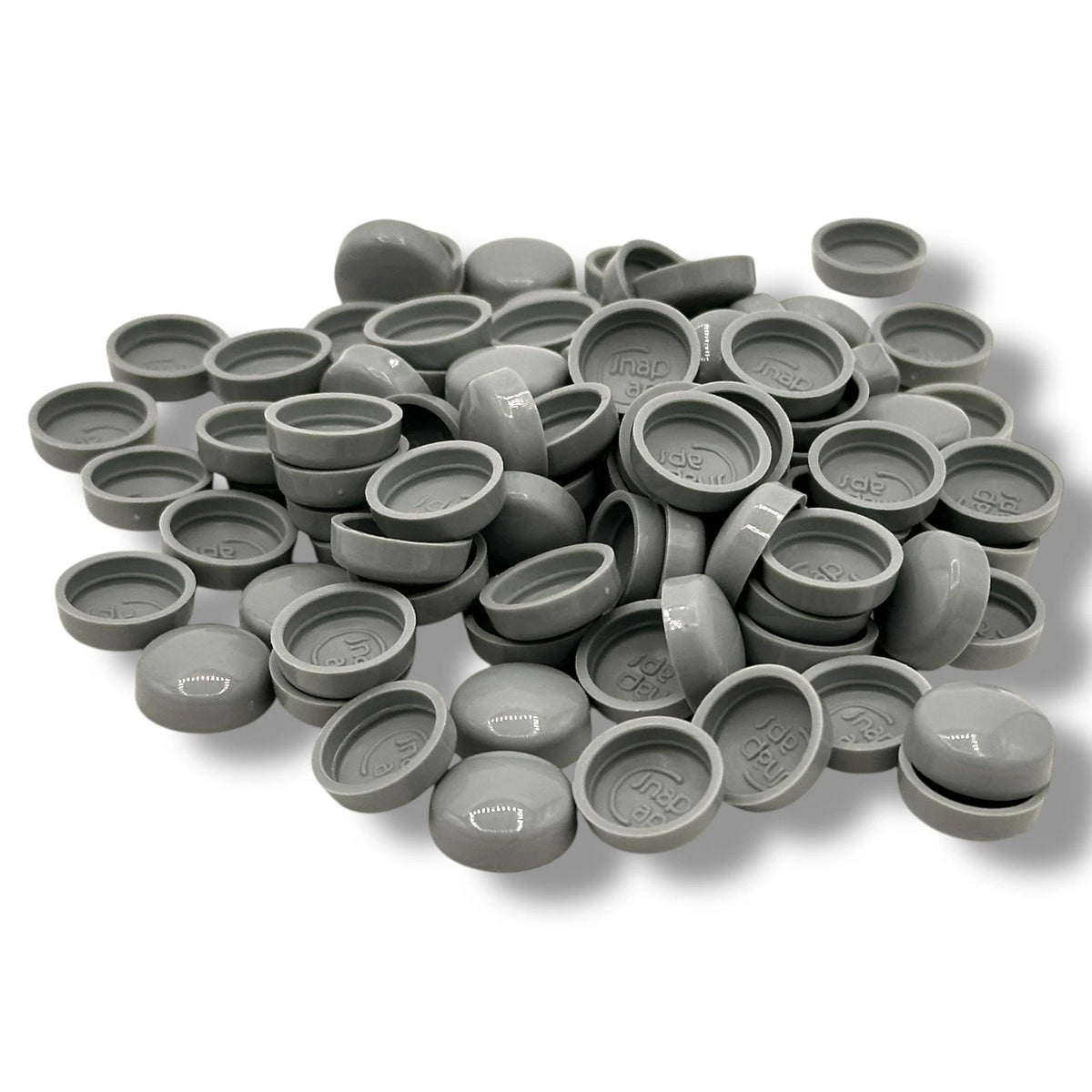 Blue Grey Gloss 6/8g Snap-Caps screw cover caps