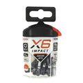 Woodscrews Bits Drill Pack 'X6' Impact Bits PZ3 25mm of 10 Driver Drills – product image 1