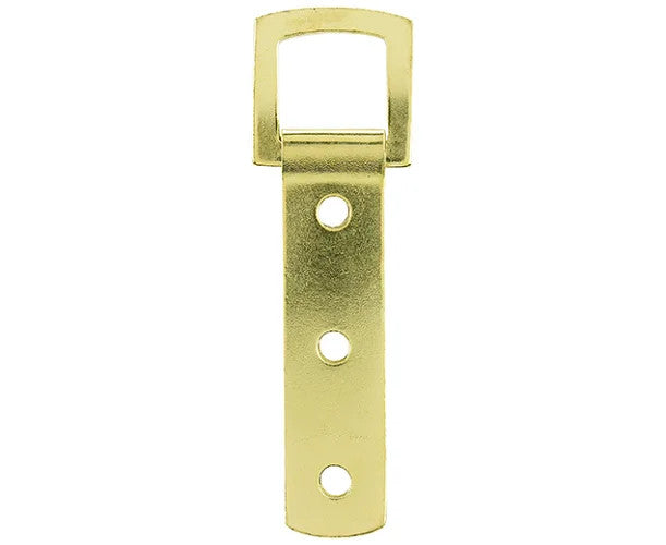 Brass D-Ring Picture Frame Hangers – 84mm, Up to 15kg, Pack of 10