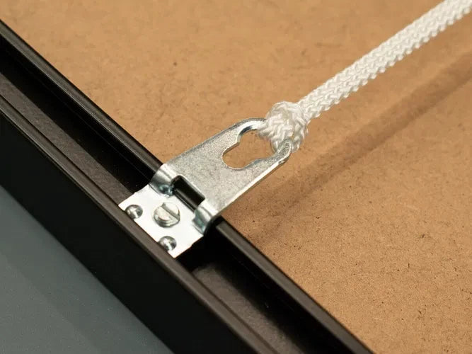 Aluminium Picture Frame Hardware Kit Corner Plates Bow Springs Keyhole Hangers – product image 5