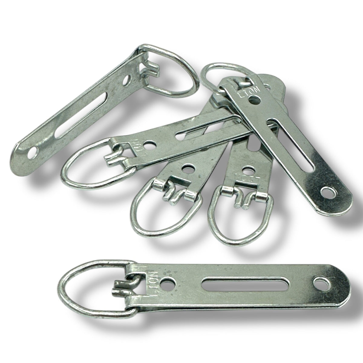 Nickel Slotted Heavy-Duty D-Ring Picture Frame Hangers – 93mm