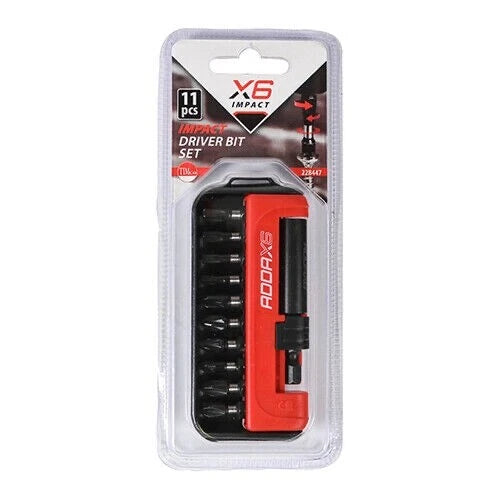 Impact Drill Driver Screwdriver Bit Set 11pcs PH, PZ, TX & Magnetic Holder Timco – product image 2