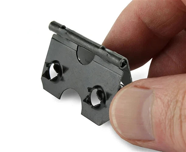 Black Easel Strut Hinge Picture Framing Frame Hinges Hinging Self Fix 4-Hole 38mm – product image 2