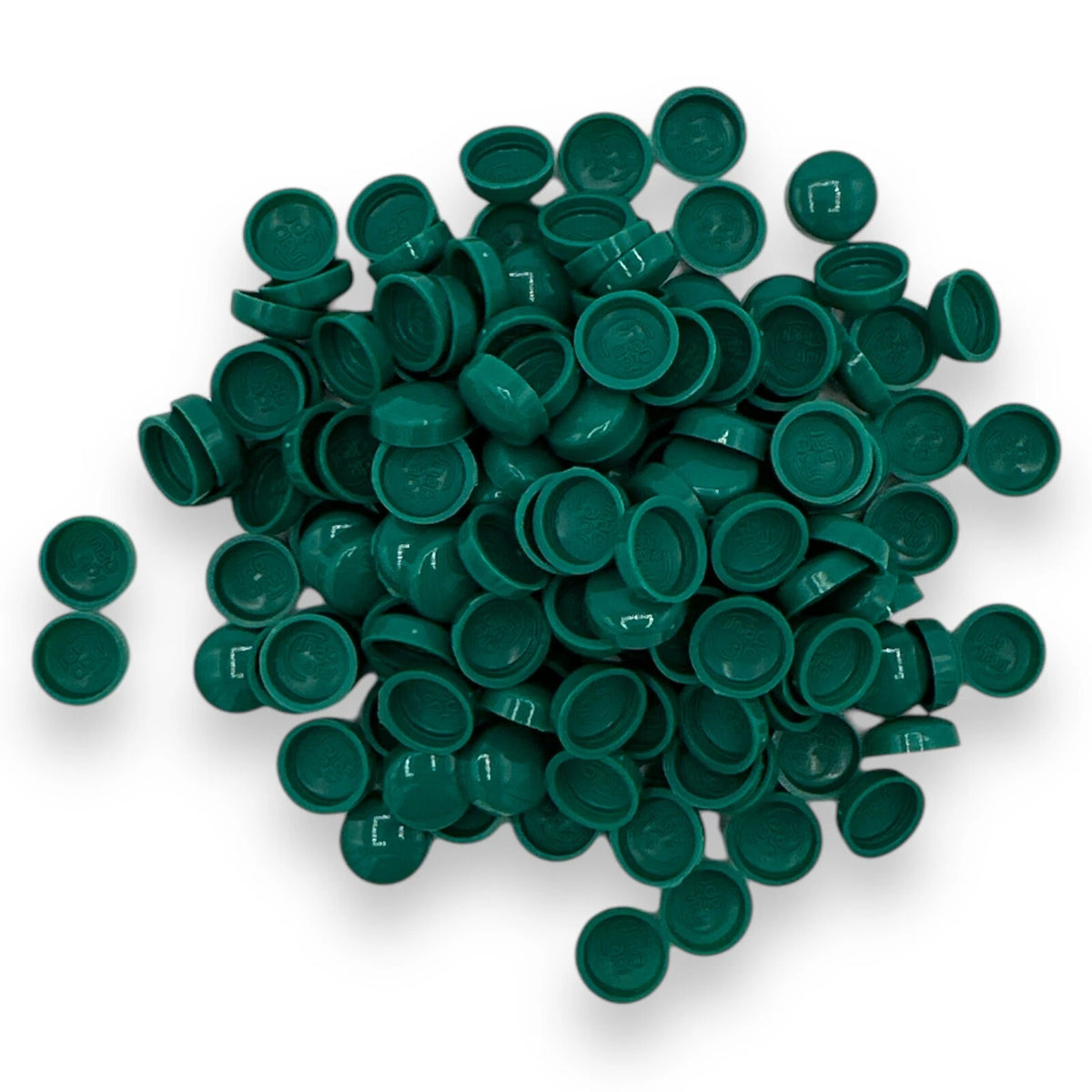 Forest Green Gloss 6/8g Snap-Caps screw cover caps