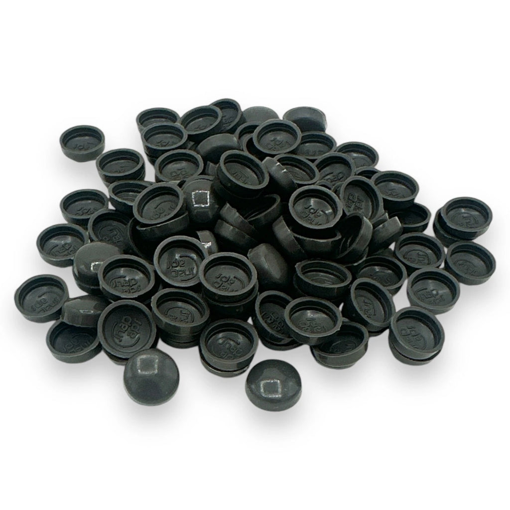 Medium Slate Gloss 6/8g Snap-Caps screw cover caps