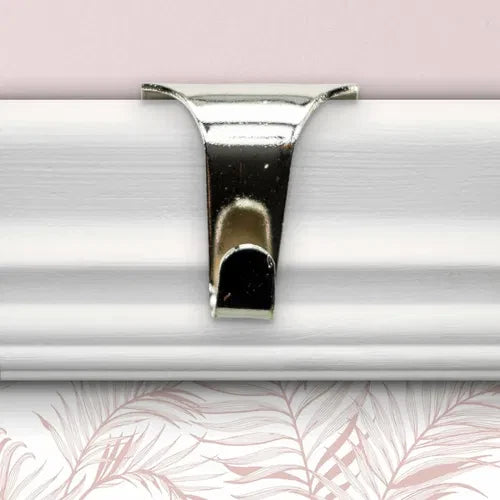 Picture Rail Hooks 10 × White Silver Brass Bronze Hanging Mirror Painting Metal – product image 15