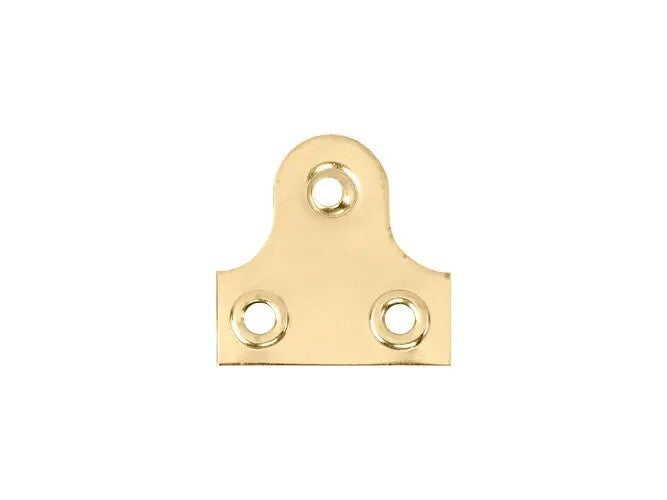 Brass-Plated 3-Hole Mirror Plates – 25mm, Pack of 50 – product detail 4