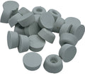 Rubber Toilet Seat Buffer 19mm Pads Pack SMALL Bathroom Round Stop Seat White – product image 1