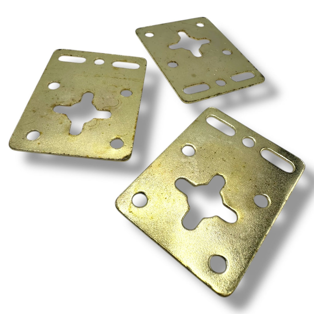 Universal Brass-Plated Mirror Plates – Pack of 4 – product detail 2