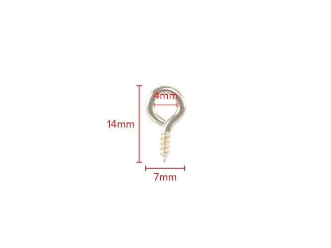 Screw Hooks Eyes Brass Eye Picture Frame Hanging 12 × 00 14 × 1 16 × 1 20 × 2 25 × 4 30 × 6 – product image 8