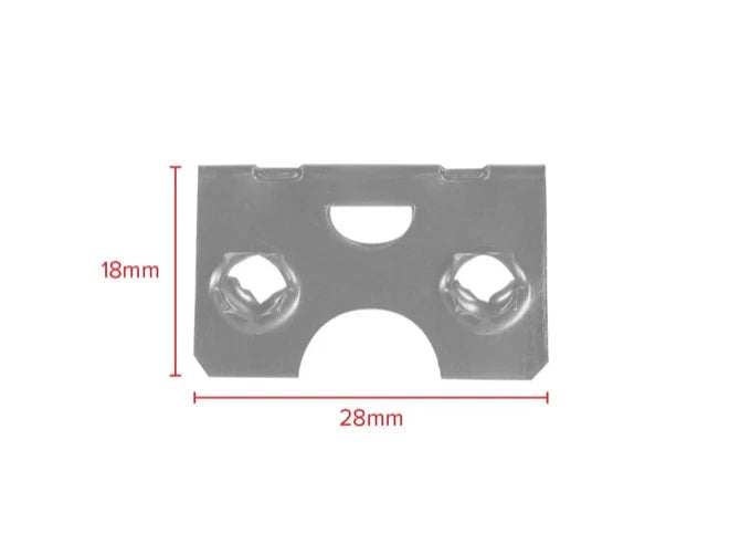 Black Easel Strut Hinge Picture Framing Frame Hinges Self Fix 4-Hole 28mm AP01 – product image 5