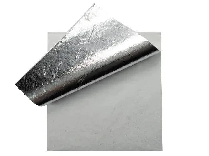 Silver Leaf Loose Book CMM Metal of 25 140 × 140mm Gilding Picture Framing Crafts – product image 1