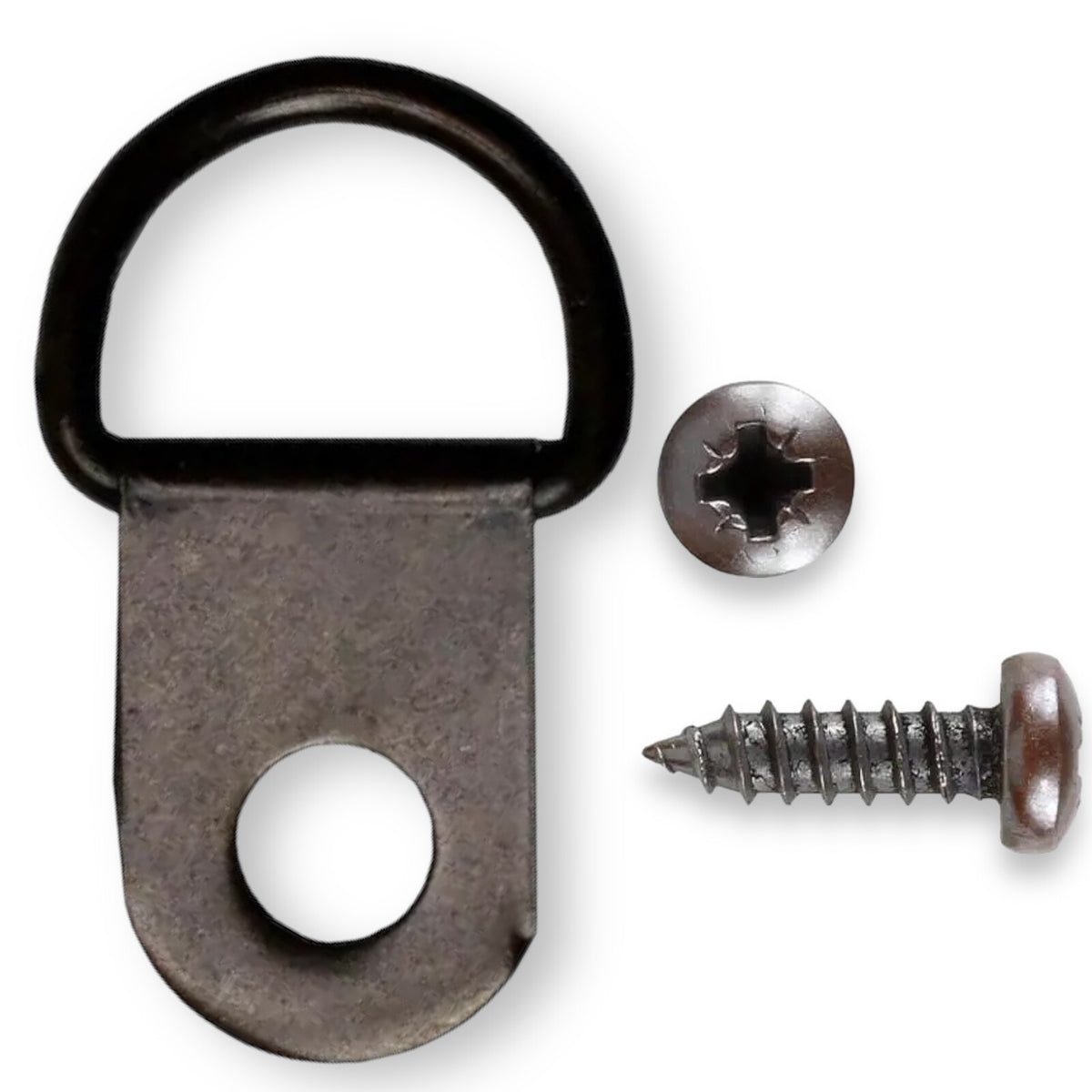 Bronze Small D-Ring Picture Frame Hangers – with Screws