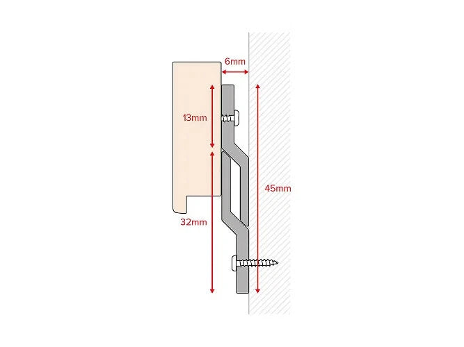 Picture Mirror Hanger Z Bar French Cleat Heavy Duty 300mm 12" Z Bars Hanging – product image 4