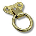 Brass 3-Hole D-Ring Picture Frame Hangers