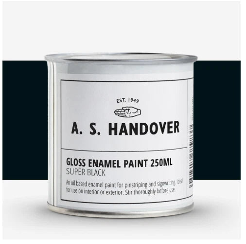 Super Black Handover Signwriting & Pinstriping Enamel - Oil Based Paint - 250ml – product image 2