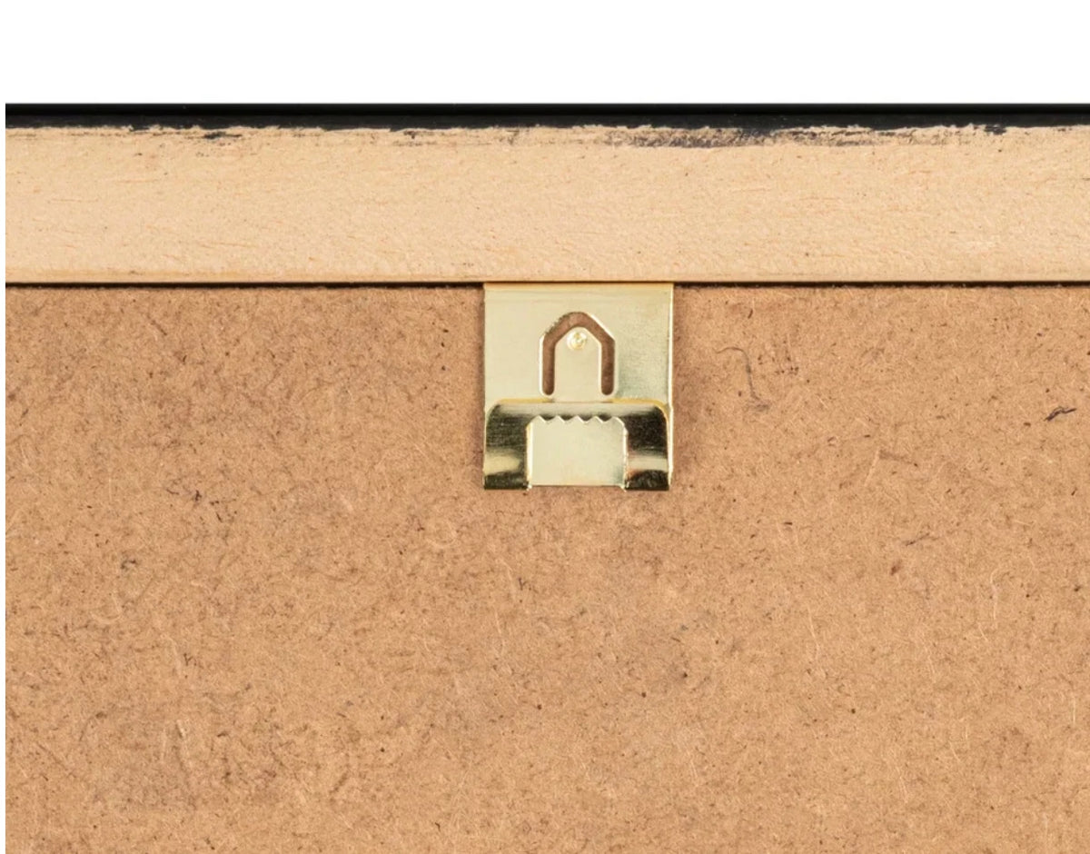 Clip Over Sawtooth Hanger For Backing Board Brass Neat Picture Frame Hangers – product image 4
