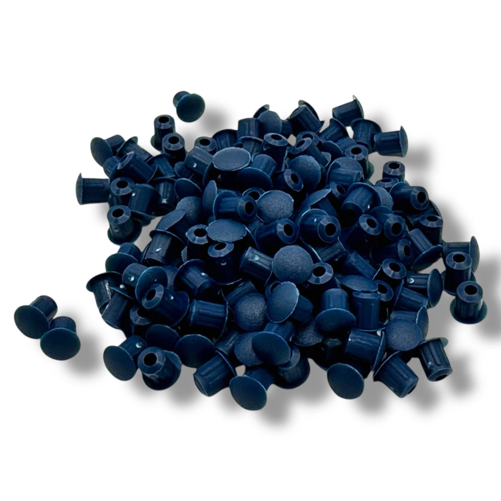 Navy 5mm Holefix push-fit drill hole cover caps